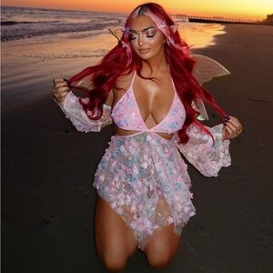 Lumi Shop Fairy Costume Rave Three Piece Cosplay Set size M